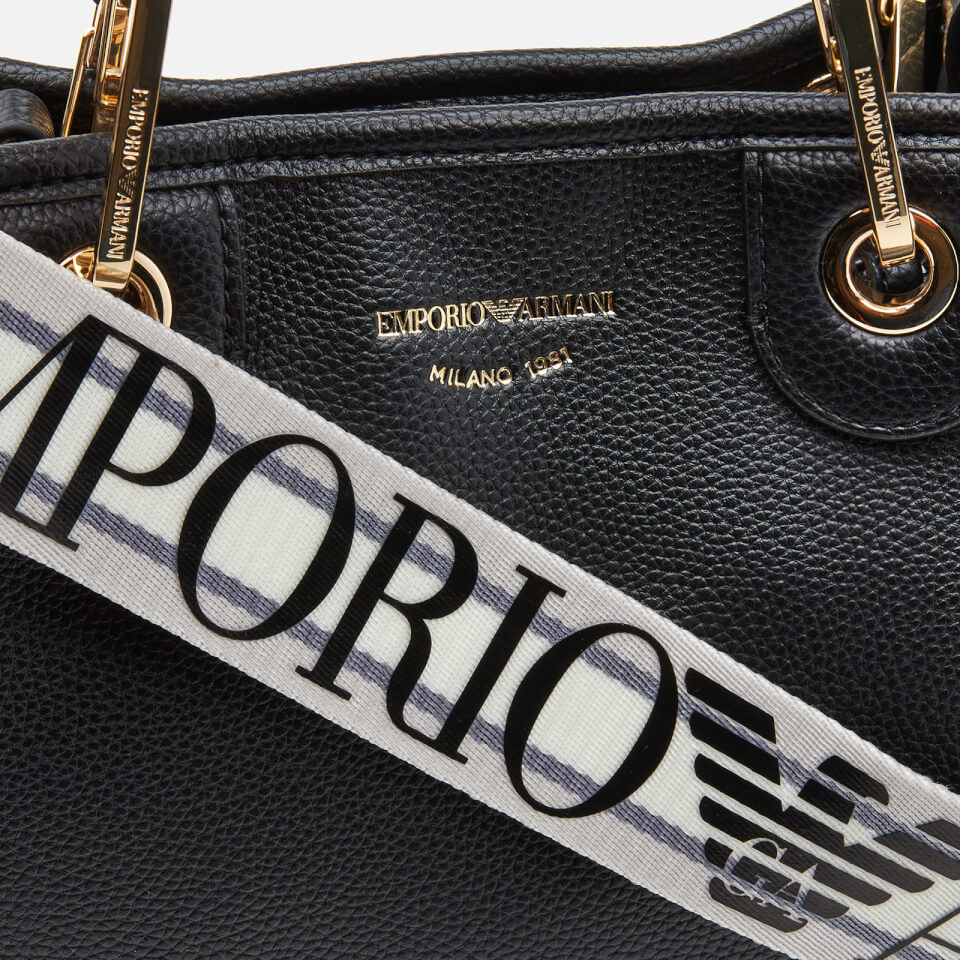 Emporio Armani Women's Medium Tote Bag - Black/Silver