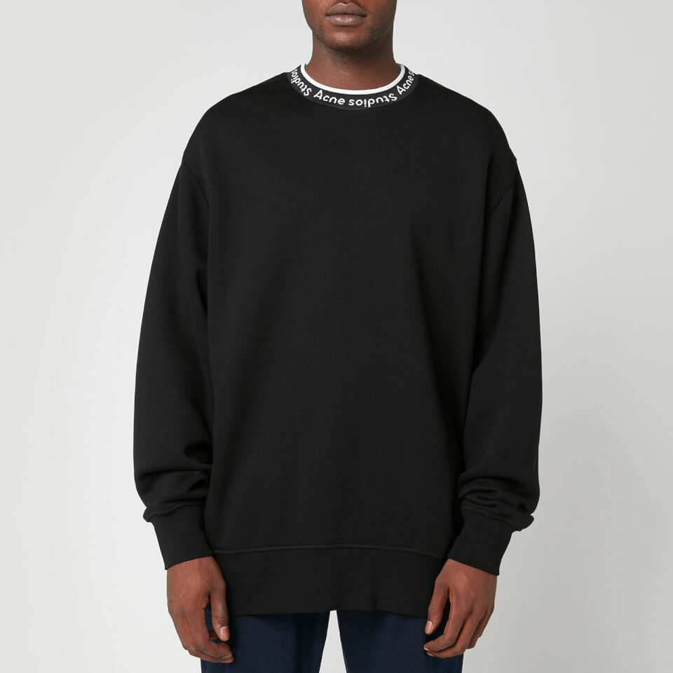 Acne Studios Men s Logo Rib Sweatshirt Black Coggles