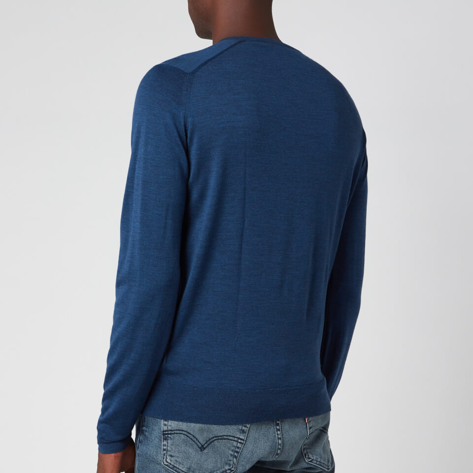 トップス John Smedley Lundy 30G John Smedley Lundy Fine-knit Jumper In Blue | ModeSens