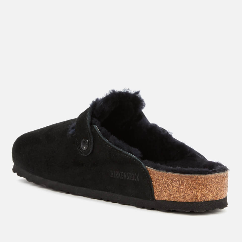 Birkenstock Men's Boston Shearling Lined Mules - Black