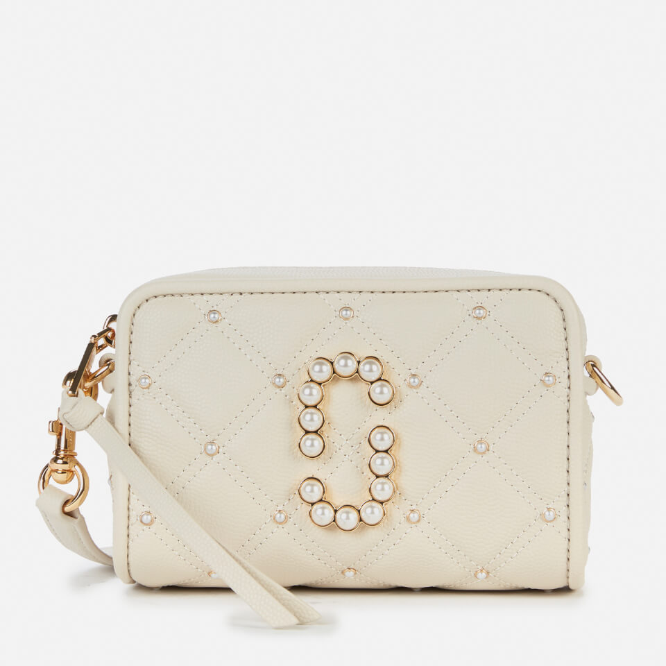 Marc Jacobs Women's The Softshot 17 Quilted Pearl Bag - Oatmilk