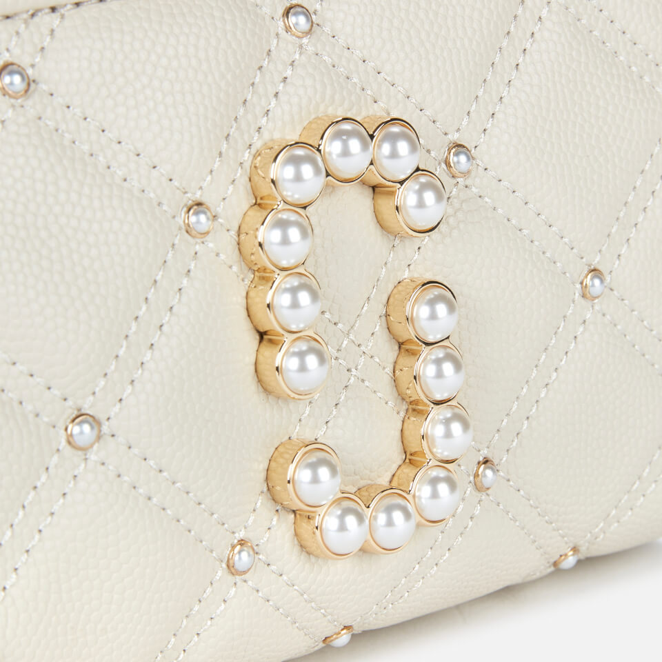Marc Jacobs Women's The Softshot 17 Quilted Pearl Bag - Oatmilk