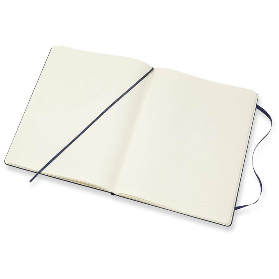 Moleskine Classic Ruled Hardcover XL Notebook - Sapphire Blue