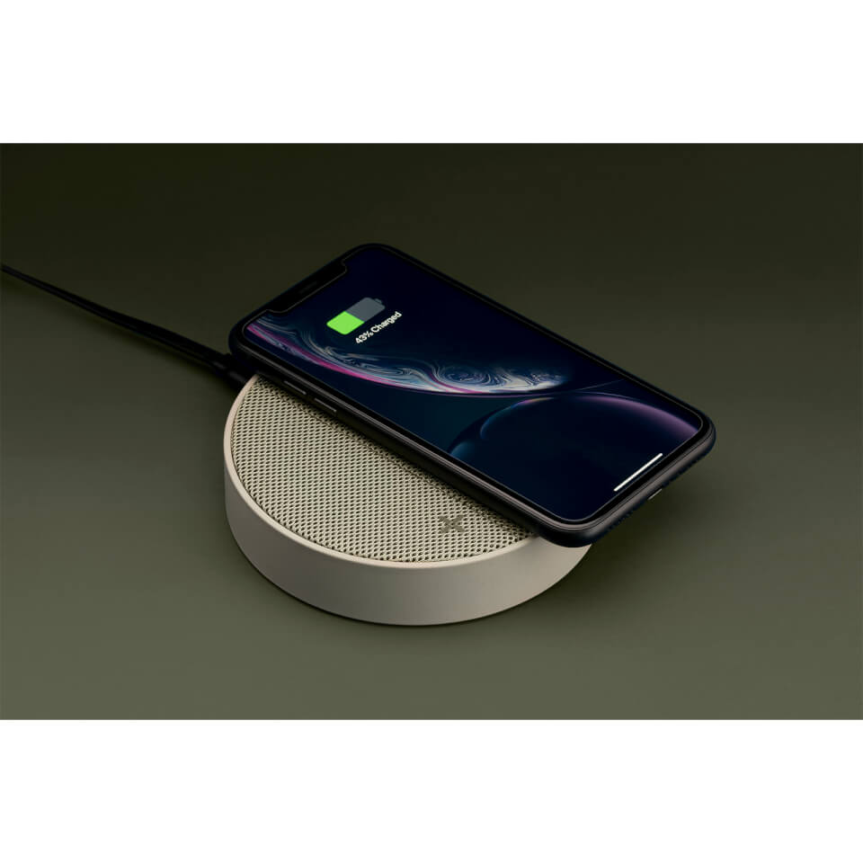 Lexon Oslo Energy Wireless Charger and Bluetooth Speaker - Green