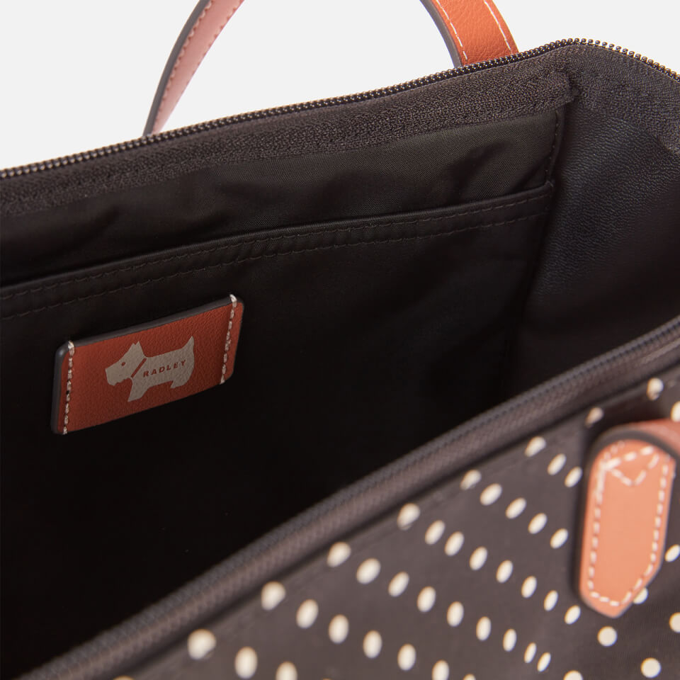 Radley Women's Pocket Essentials - Polka Spot Large Ziptop Tote Bag - Black