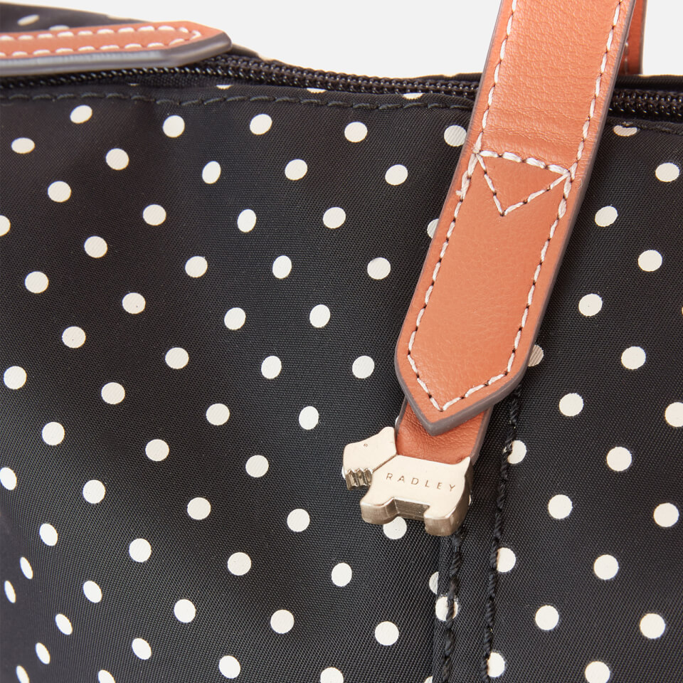 Radley Women's Pocket Essentials - Polka Spot Large Ziptop Tote Bag - Black