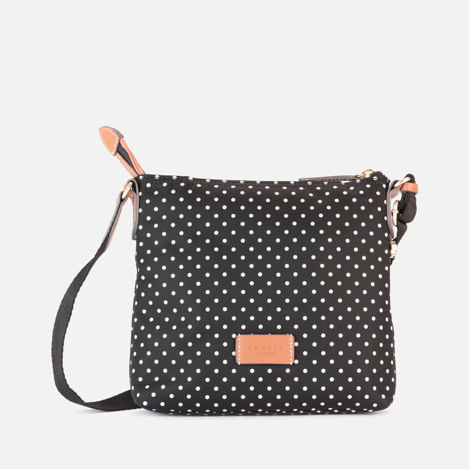Radley Women's Pocket Essentials - Polka Spot Small Ziptop Cross Body Bag - Black