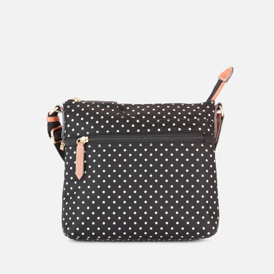 Radley Women's Pocket Essentials - Polka Spot Small Ziptop Cross Body Bag - Black