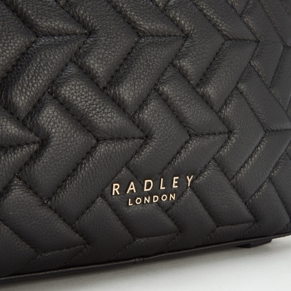 Radley Women's Wood Street Quilt Medium Ziptop Cross Body Bag - Black