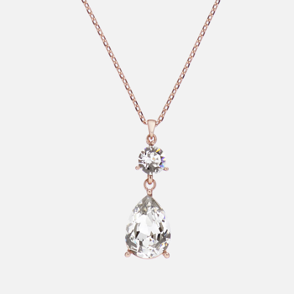 Ted Baker Women's Candiis: Crystal Candy Double Drop Pendant - Rose Gold/Crystal
