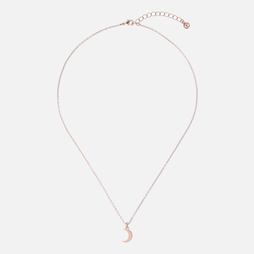 Ted Baker Women s Marai Crescent Moon Pendant Rose Gold Crystal