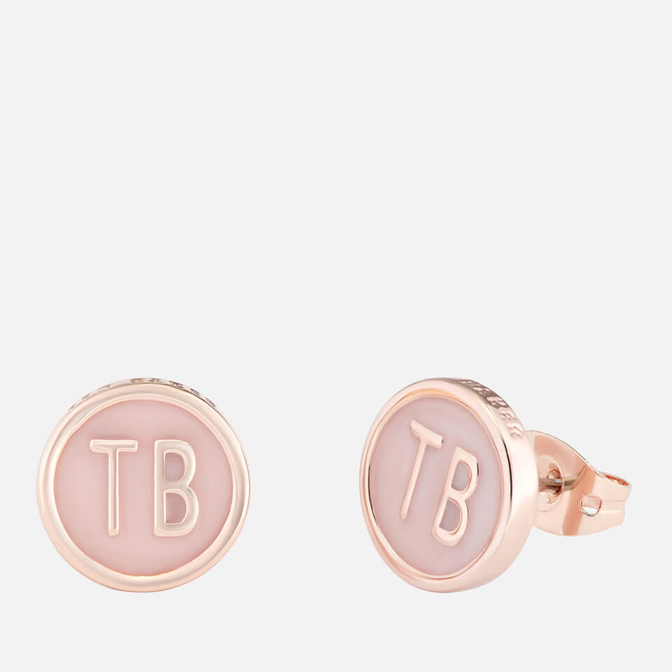 Ted Baker Women's Dollsa: Dolly Mix Round Stud Earrings - Rose Gold/Baby Pink