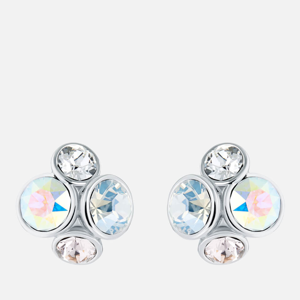 Ted Baker Women's Lynda: Jewel Cluster Stud Earrings - Silver/Crystal Multi