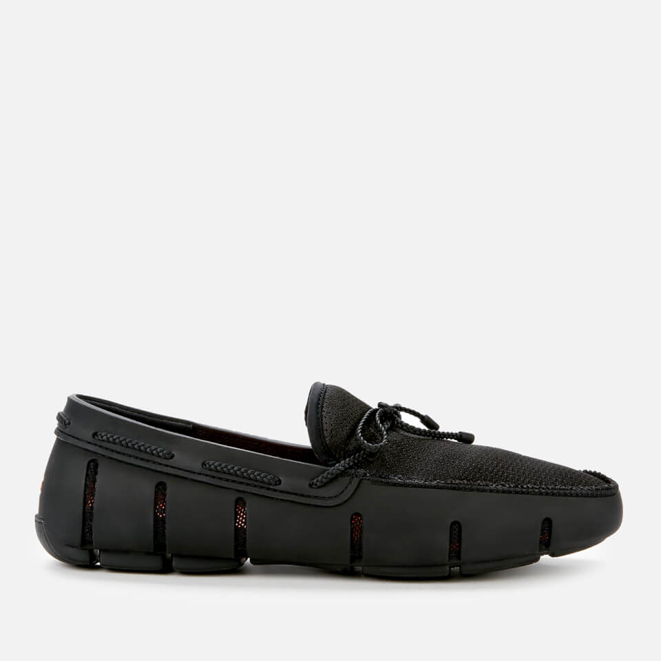 SWIMS Men s Braided Lace Loafers Black Allsole