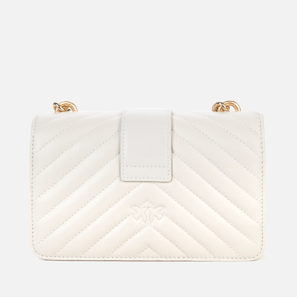 Pinko Women's Love Mini Icon V Quilt Bag - Ice