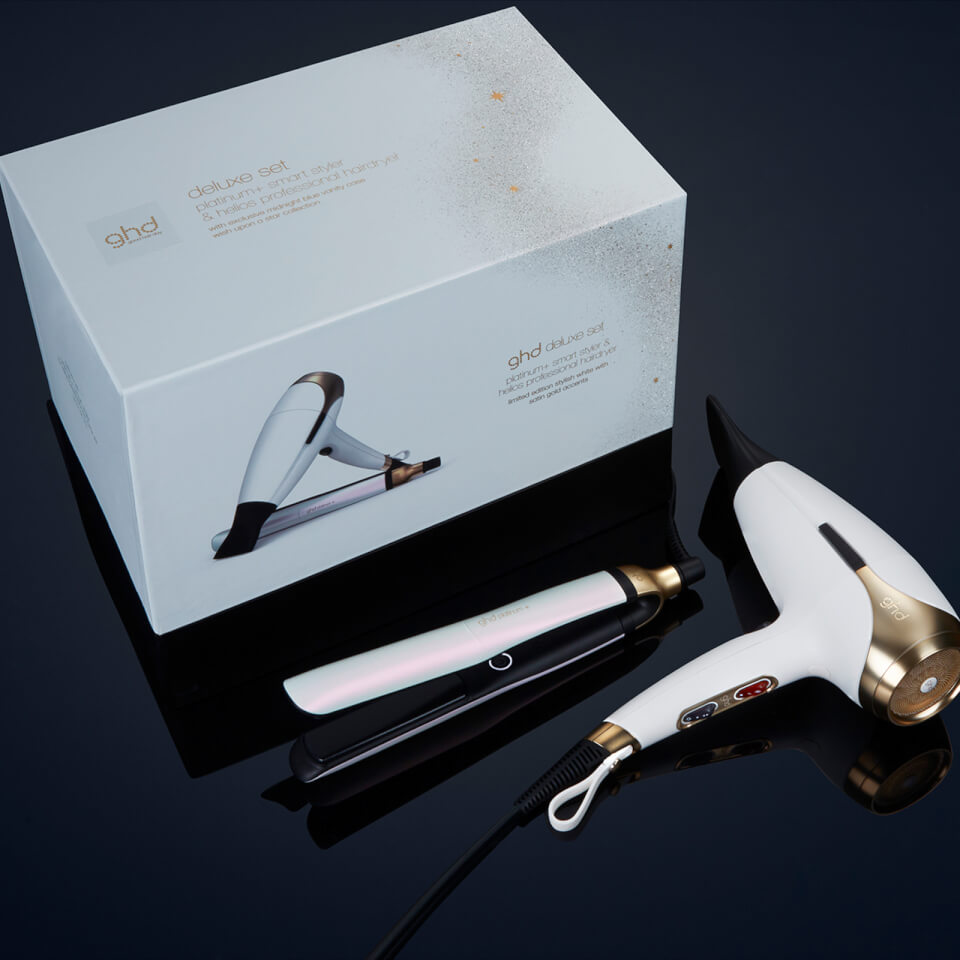 ghd Platinum+ Styler and Helios Hair Dryer Deluxe Set