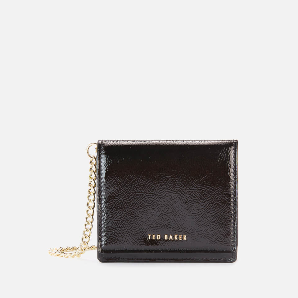 Ted Baker Women's Adeley Crinkle Patent Mini Purse On A Chain - Black
