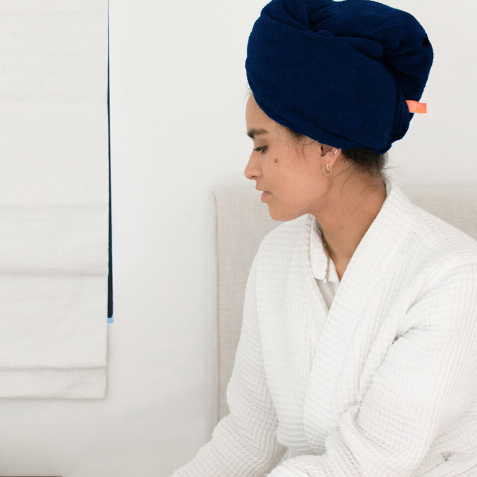 Aquis double layer hair turban sale