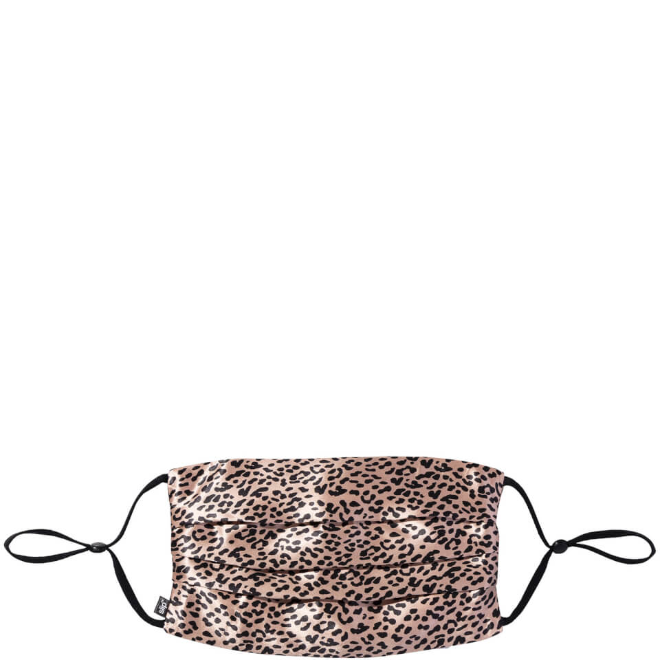 Slip Reusable Face Covering - Rose Leopard