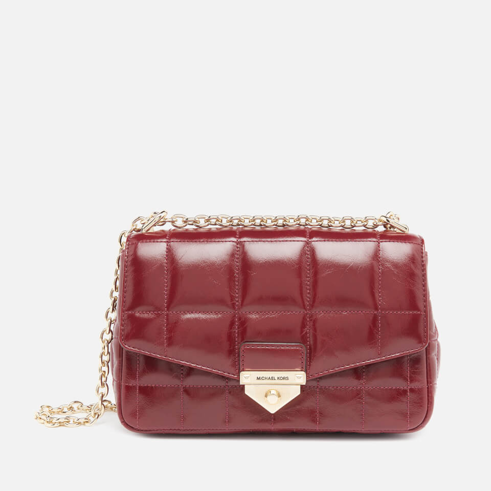 Soho quilted sales leather bag charm