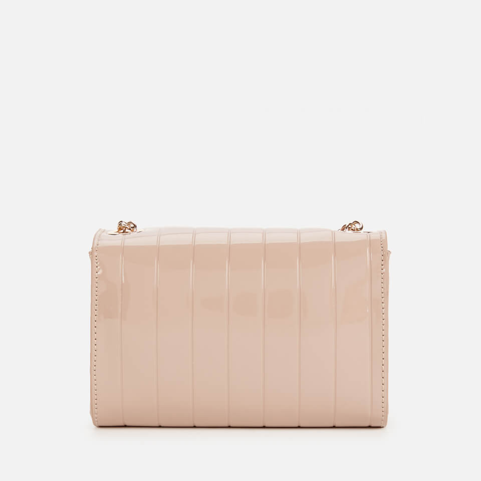 Valentino Bags Women's Bongo Patent Chain Clutch - Taupe