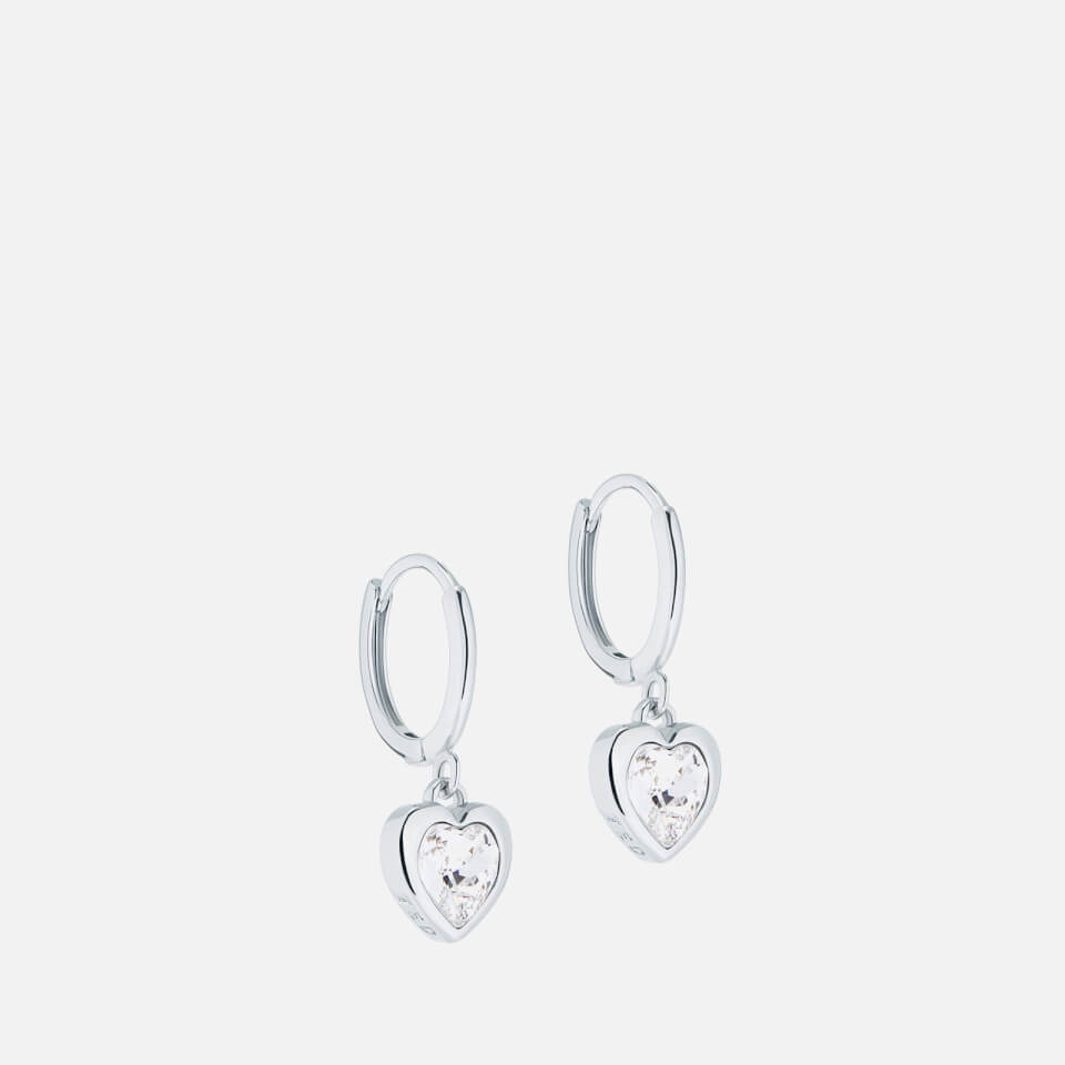Ted Baker Women's Hanniy: Crystal Heart Earrings - Silver/Crystal