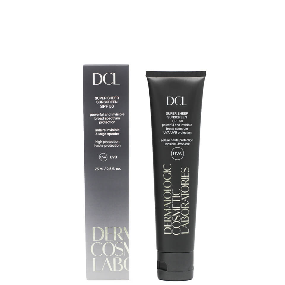 DCL Skincare Super Sheer SPF50 Broad Spectrum Protection Sunscreen 75ml