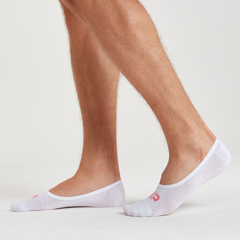 MP Men's Invisible Socks - White/Neon (3 Pack)