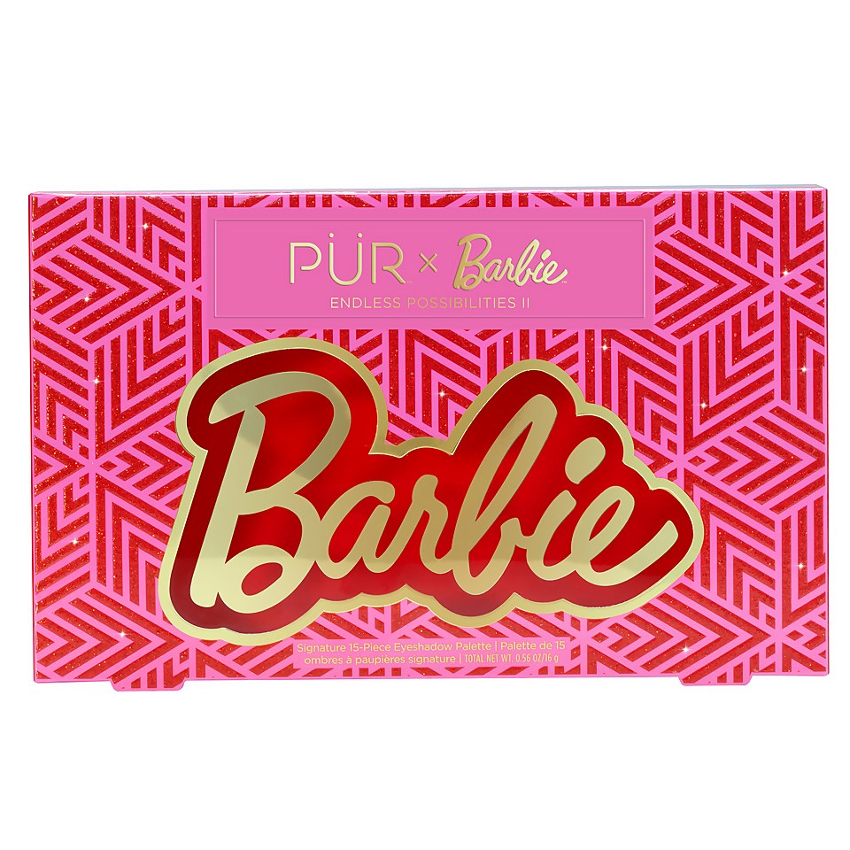 PÜR X Barbie Endless Possibilities II Signature 15-Piece Eyeshadow Palette 16g