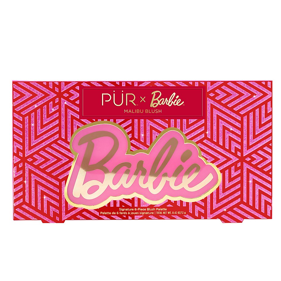 PÜR X Barbie Malibu Blush Signature 6-Piece Blush Palette 12g