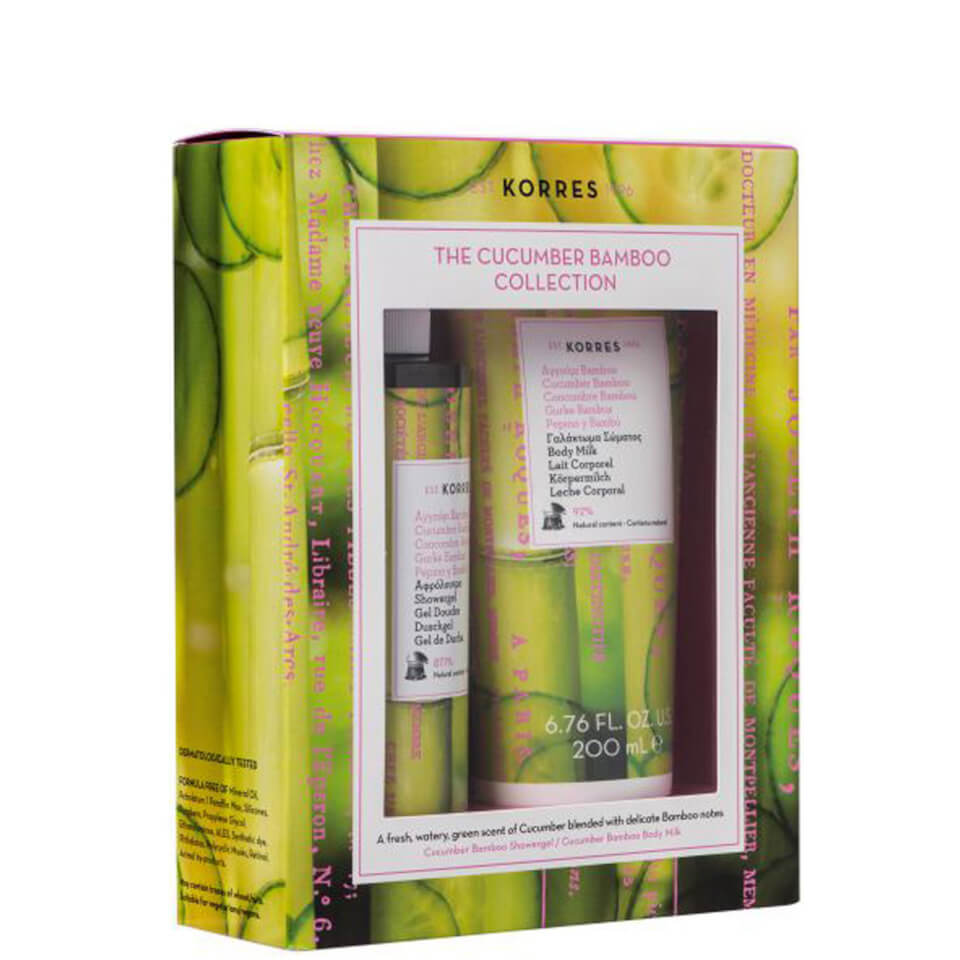 Korres Cucumber and Bamboo Bath and Body Set