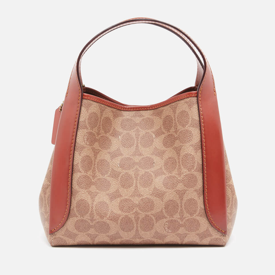 Coach 79251 Hadley Hobo 21 In Signature Canvas Tan Rust