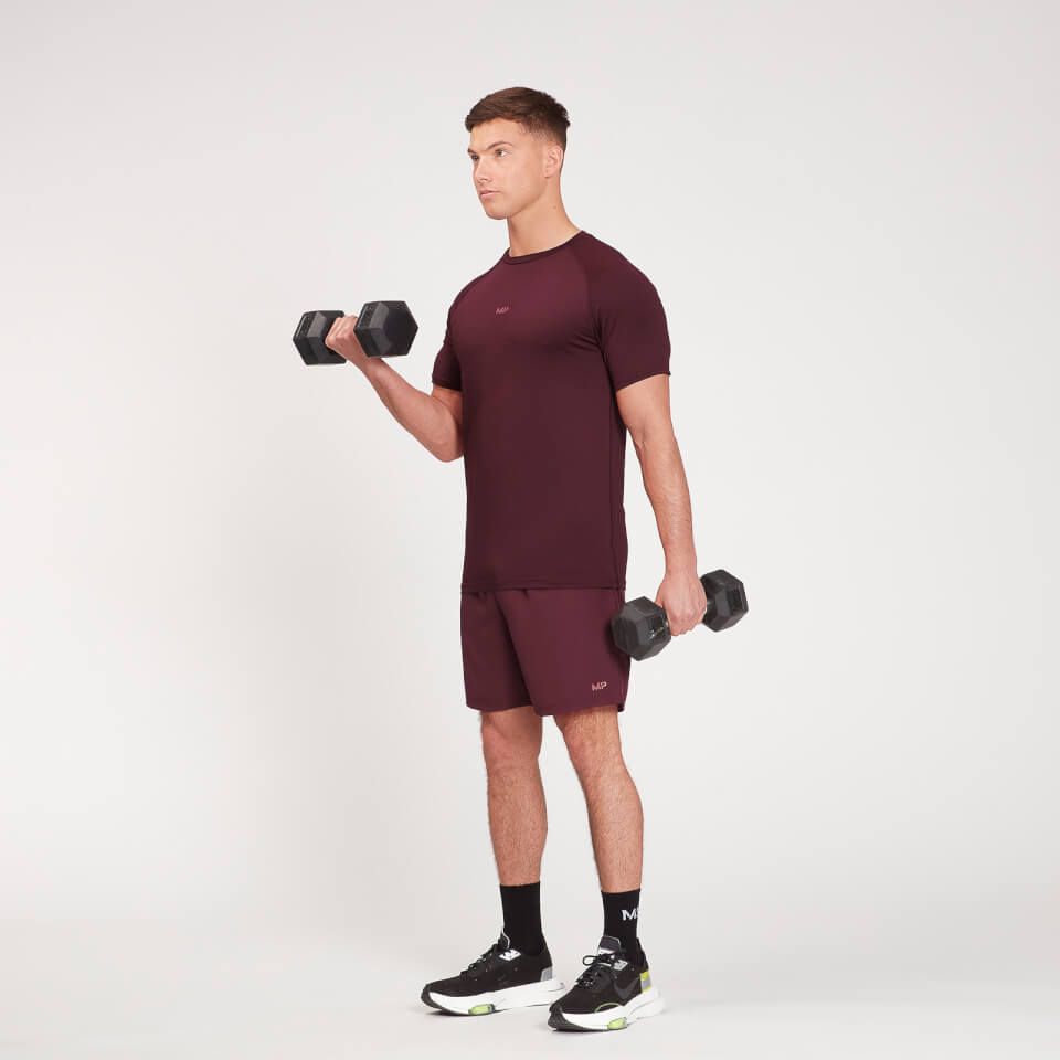 MP Men's Fade Graphic Training Short Sleeve T-Shirt - Washed Oxblood
