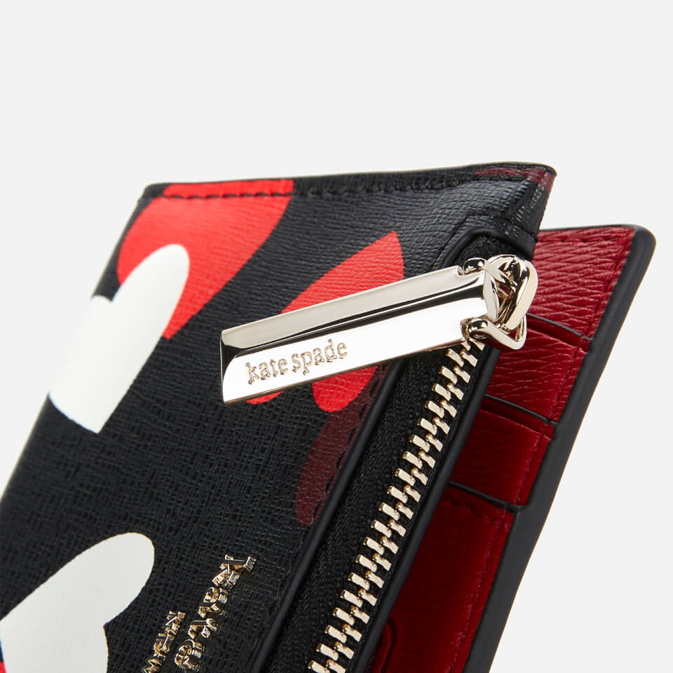 Kate Spade New York Women's Spencer Hearts Bifold Wallet - Black Multi