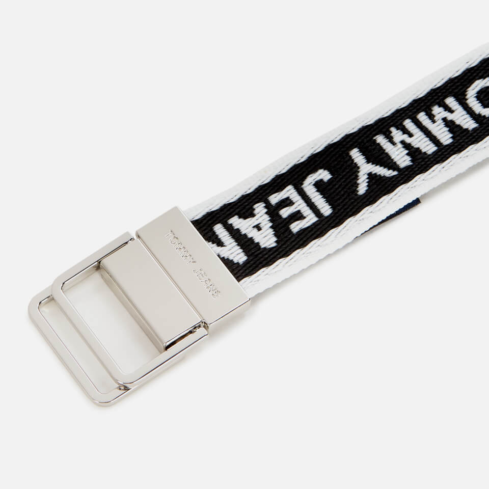 Tommy Jeans Women's Mini Logo Tape Belt - Black