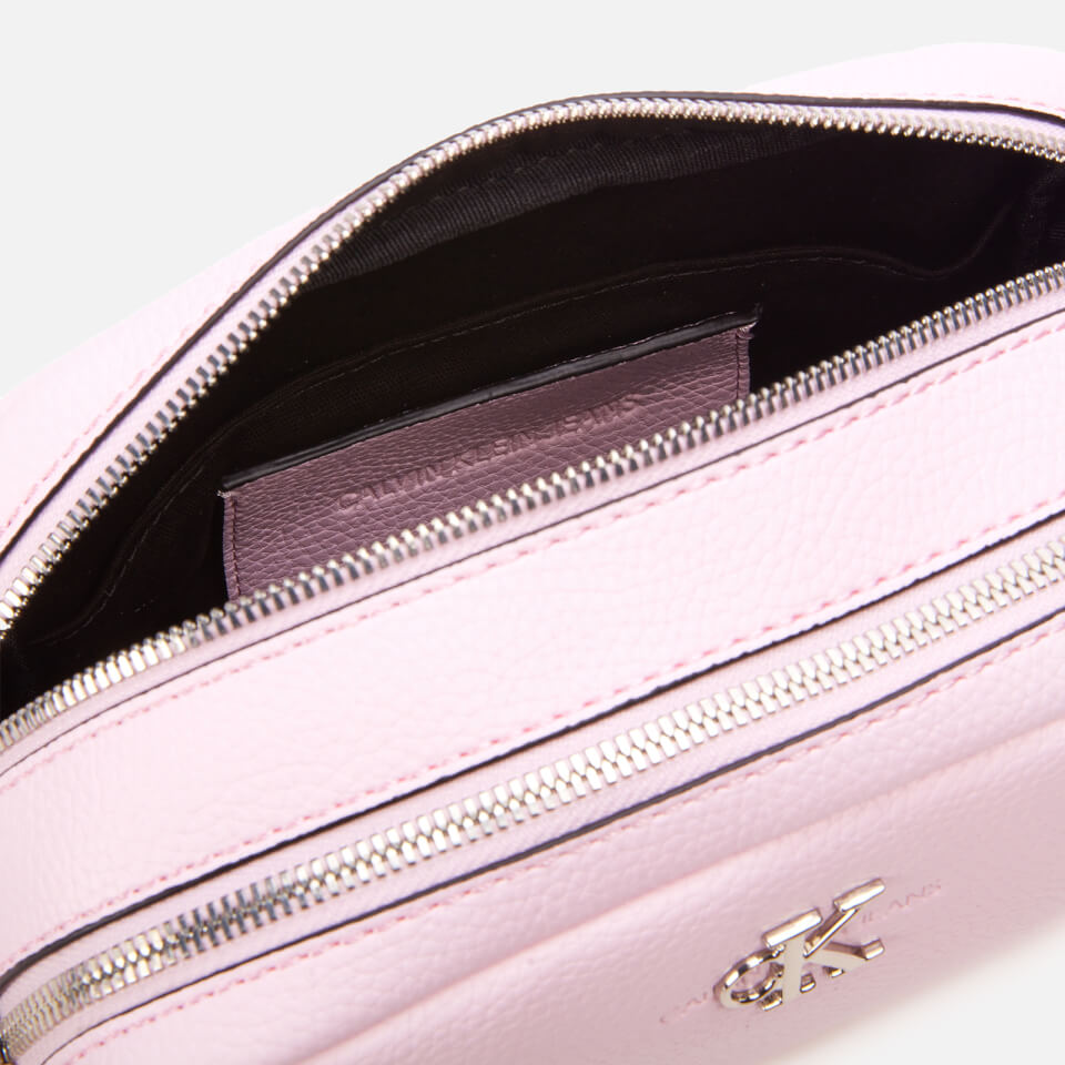 Calvin Klein Jeans Women's Double Zip Cross Body Bag - Pearly Pink