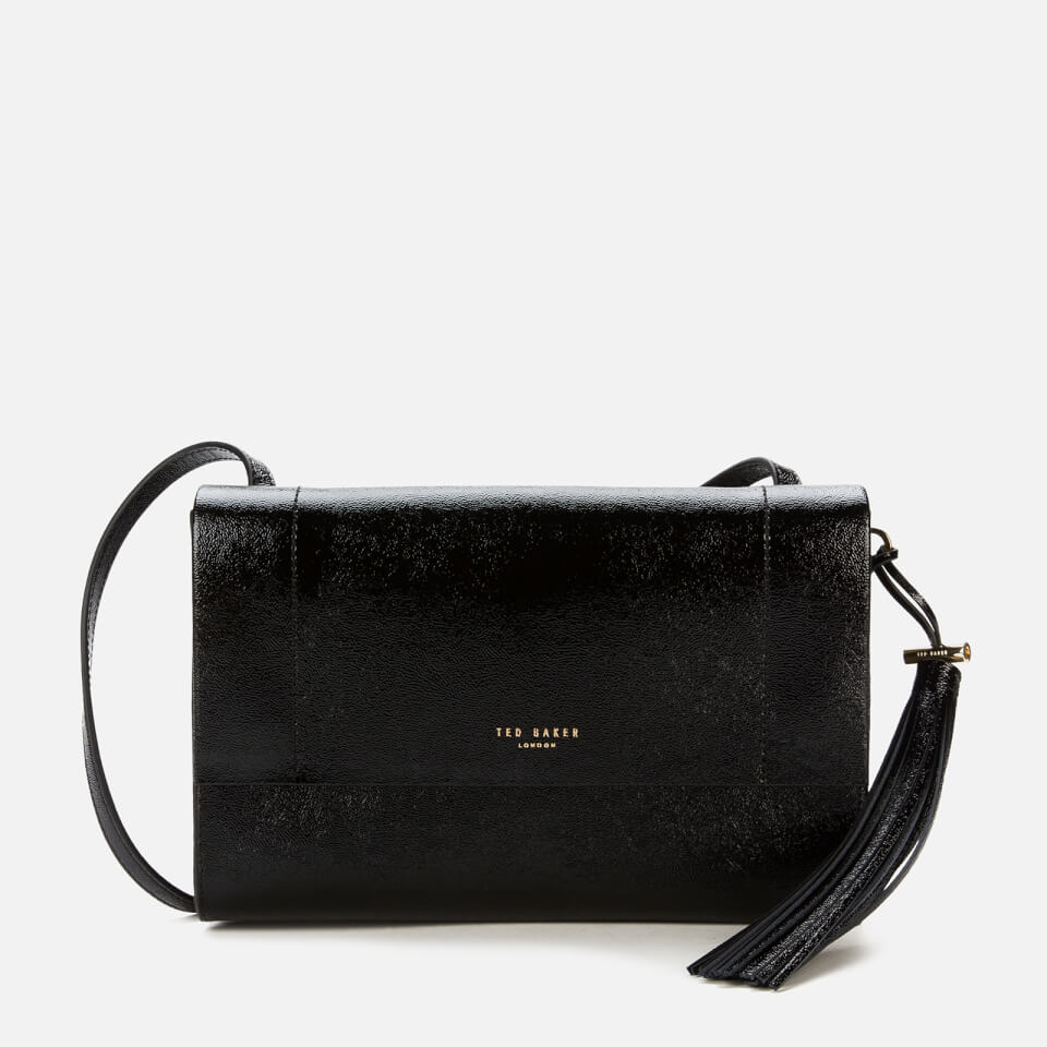 Ted Baker Women's Lailai Tassel Patent Cross Body Bag - Black