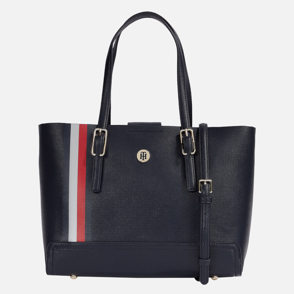 Tommy Hilfiger Women's Honey Med Tote Corp - Corporate Mix