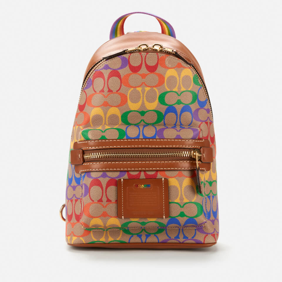 Coach Men s Academy Backpack Rainbow Signature Canvas Coggles