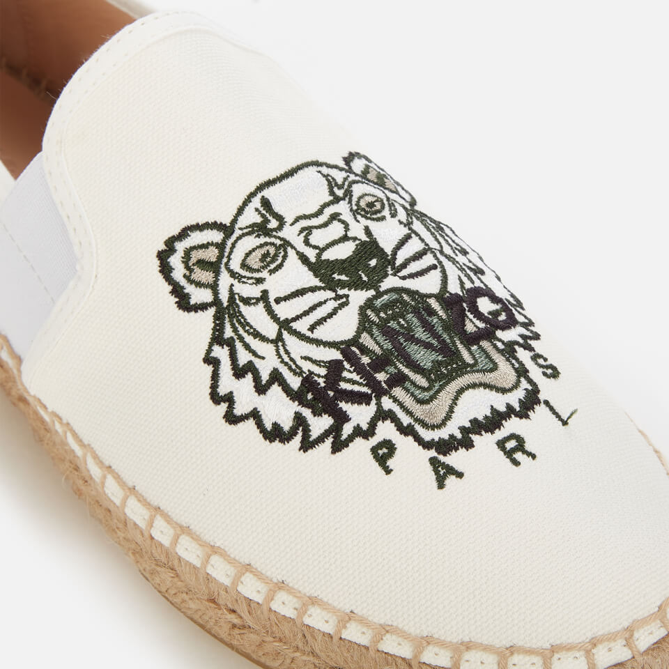KENZO Women s Elastic Tiger Espadrilles Off White