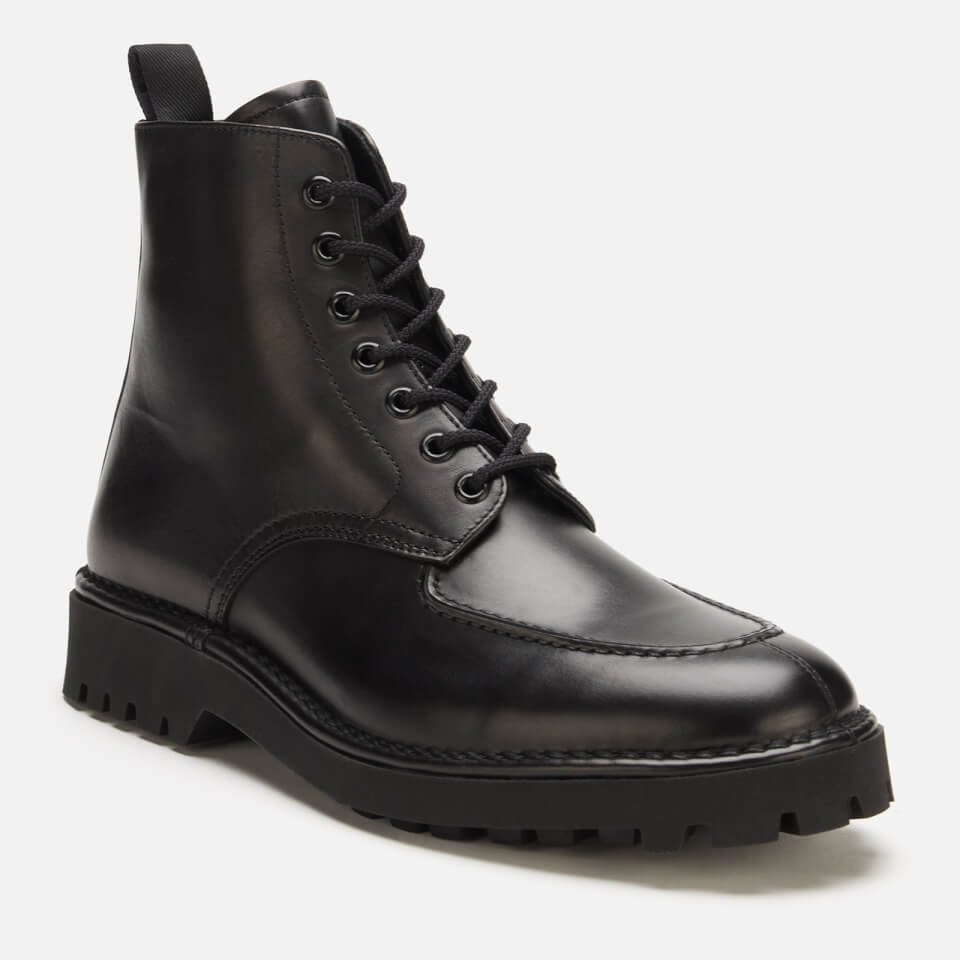 KENZO Men's K-Mount Leather Lace Up Boots - Black | FREE UK Delivery ...