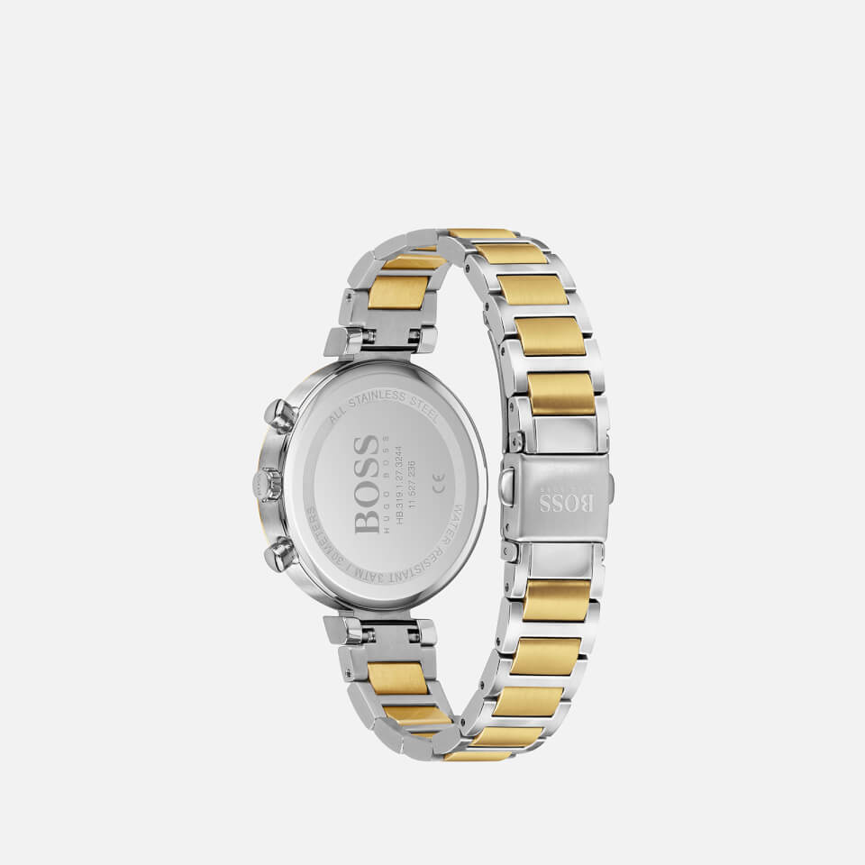 BOSS Hugo Boss Women's Flawless Metal Link Watch - Silver/Gold