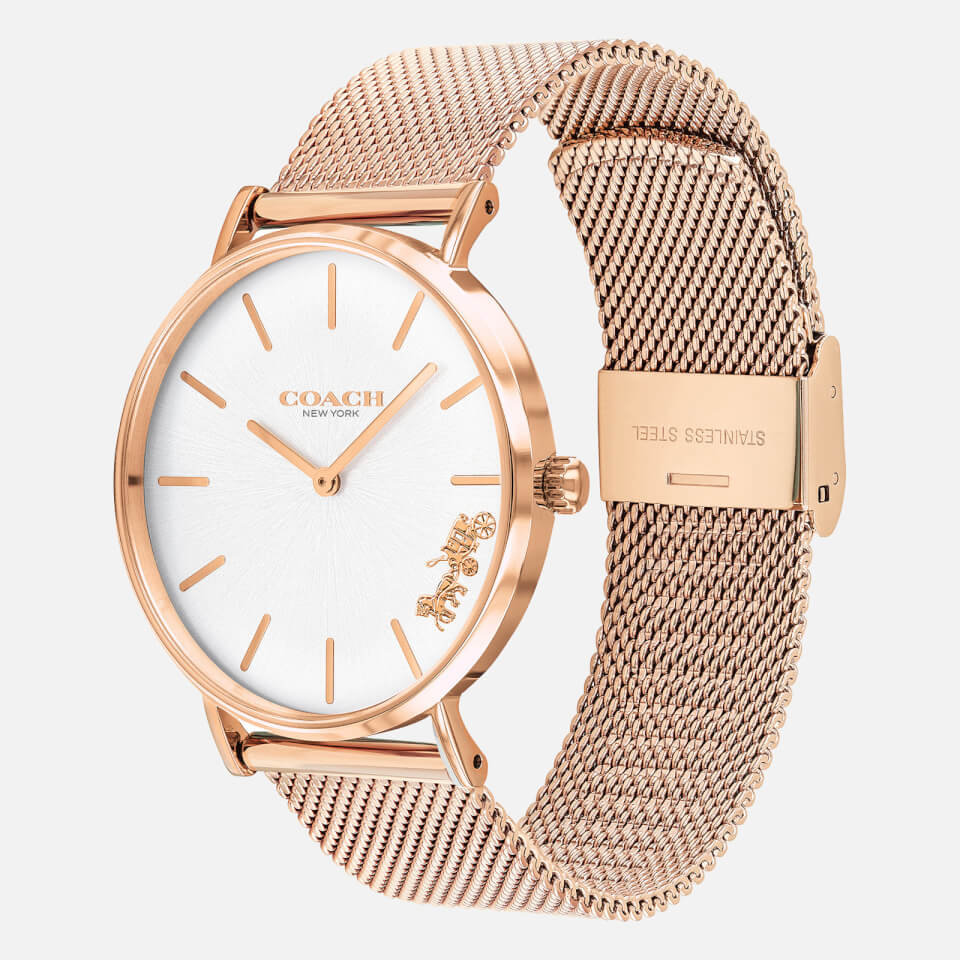 Coach Women's Perry Mesh Strap Watch - Rose Gold