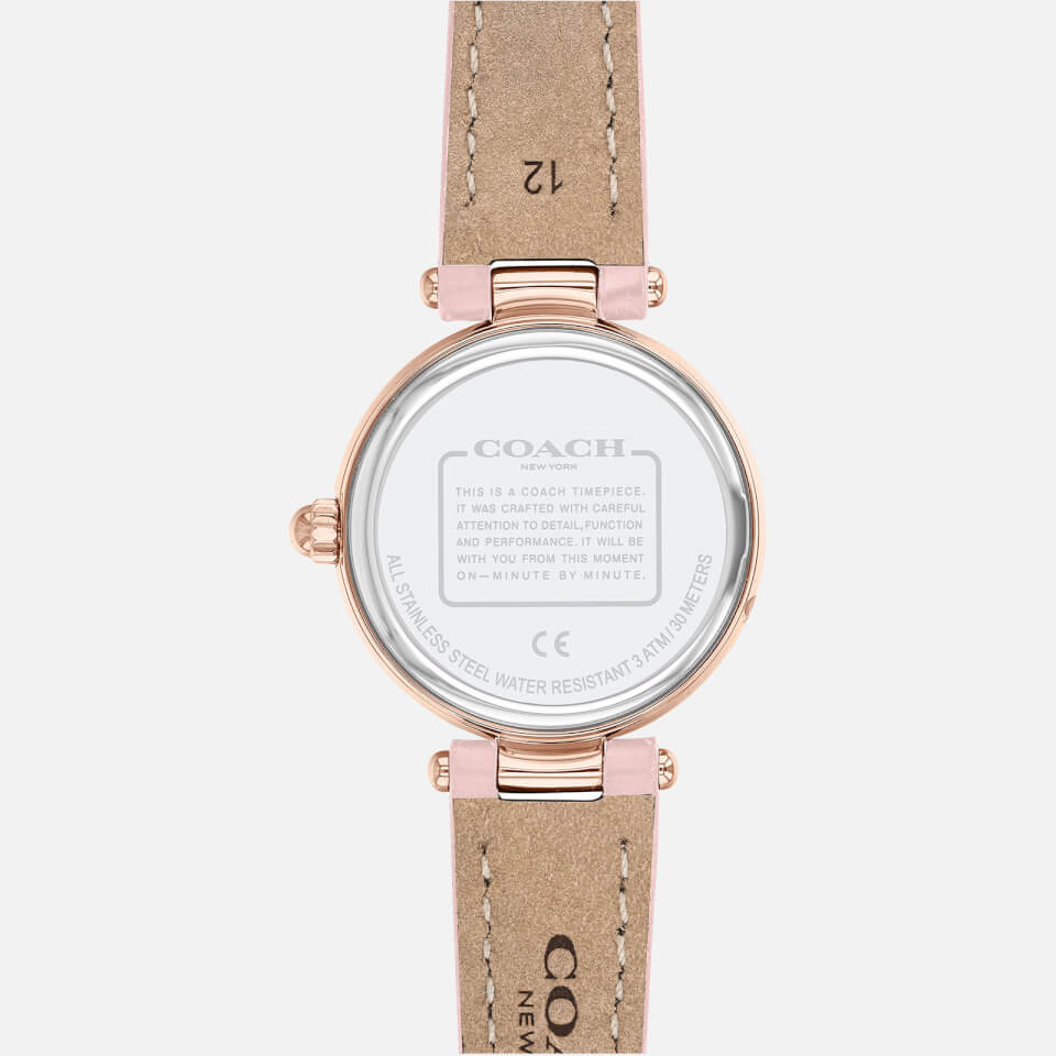 Coach Women's Park Leather Strap Watch - Pink