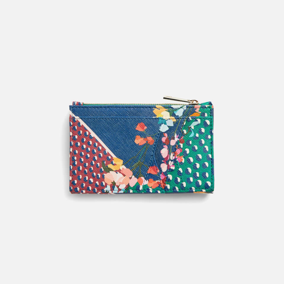 Ted Baker Women's Hassiee Peppermint Saffiano Zipped Credit Card Holder - Navy