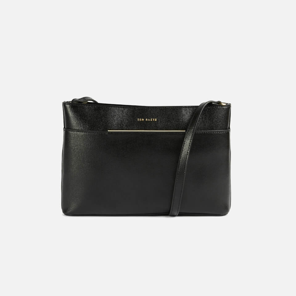 Ted Baker Women's Golnaz Saffiano Bar Detail Cross Body Bag - Black