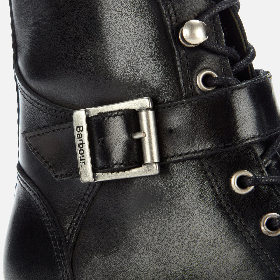 Barbour Women's Tasmin Leather Lace Up Boots - Black | FREE UK Delivery ...