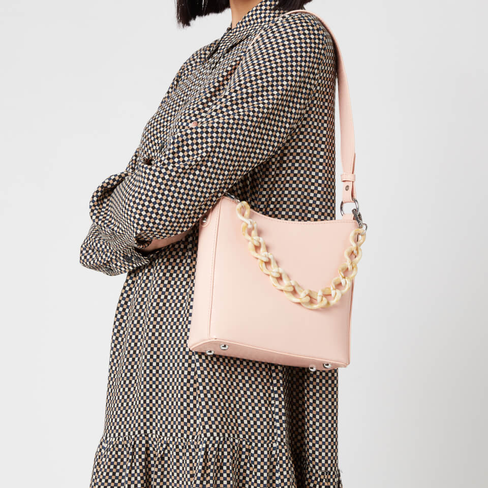 HVISK Women's Amble Glossy Small Shoulder Bag - Light Pink