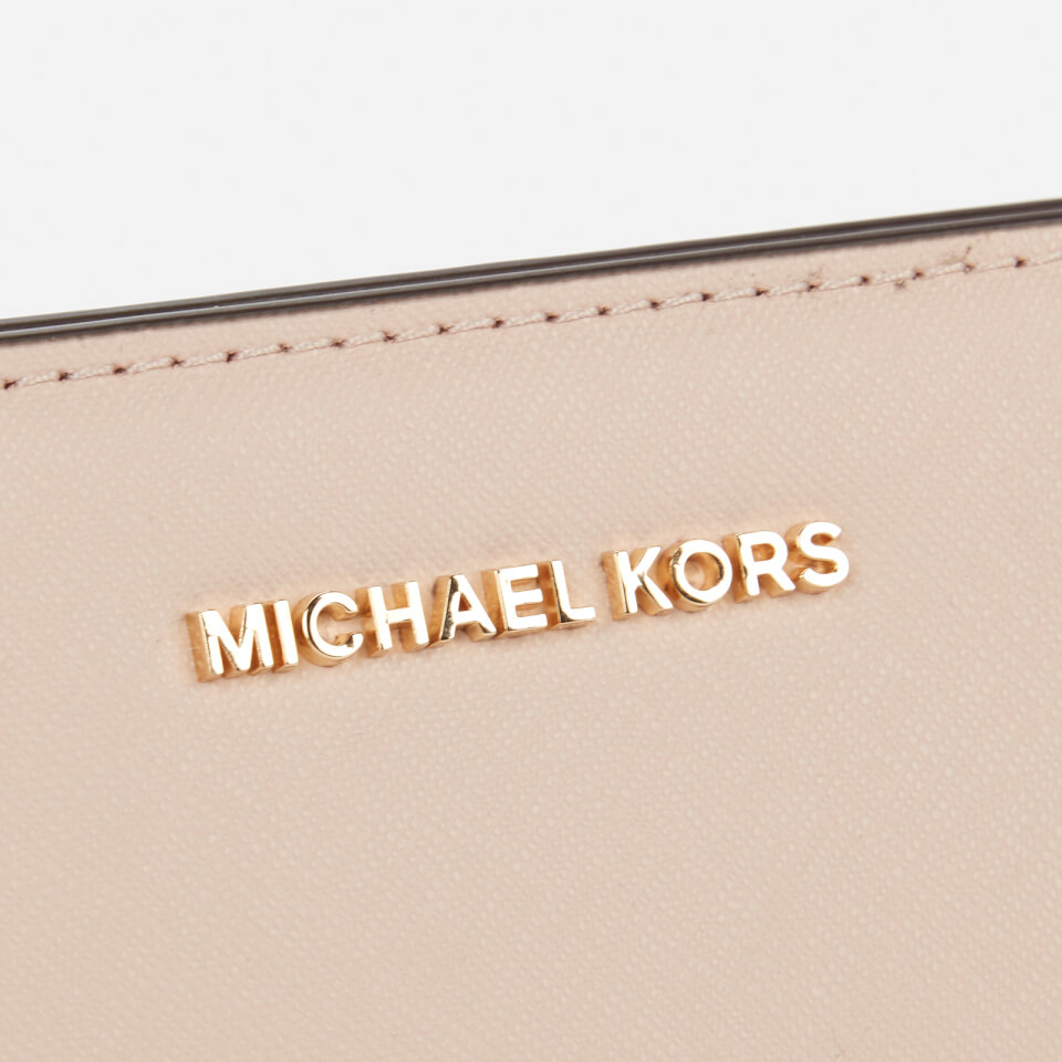 MICHAEL Michael Kors Women's Jet Set Travel Large Cross Body Clutch Bag - Soft Pink