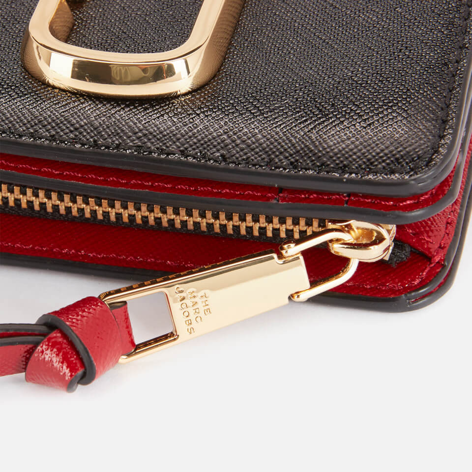 Marc Jacobs Women's Mini Compact Wallet - Black/Chianti